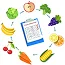 Ícone plano alimentar semanal